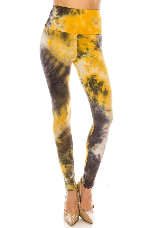 Tie Dye Yoga Waist Leggings