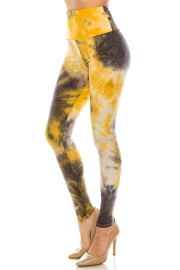 Tie Dye Yoga Waist Leggings