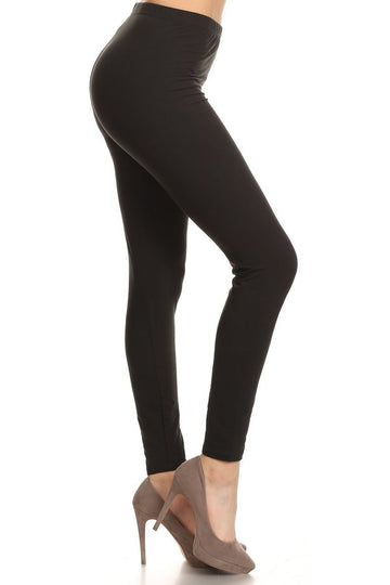 OneSize Solid Black Buttery Soft Leggings