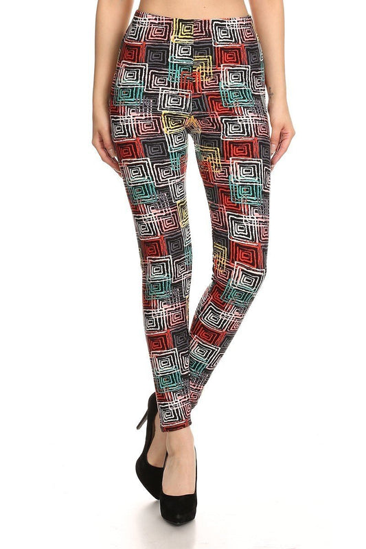 OneSize Geometric Print Leggings