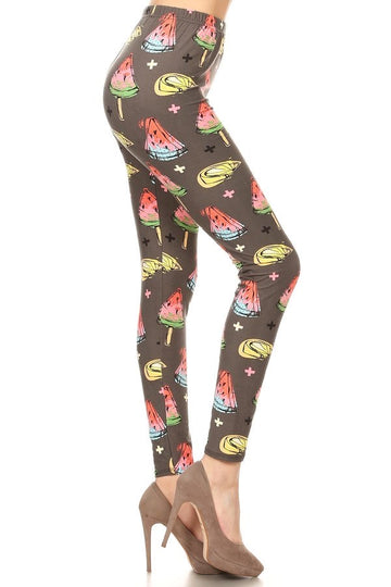 OneSize Watermelon Print Leggings
